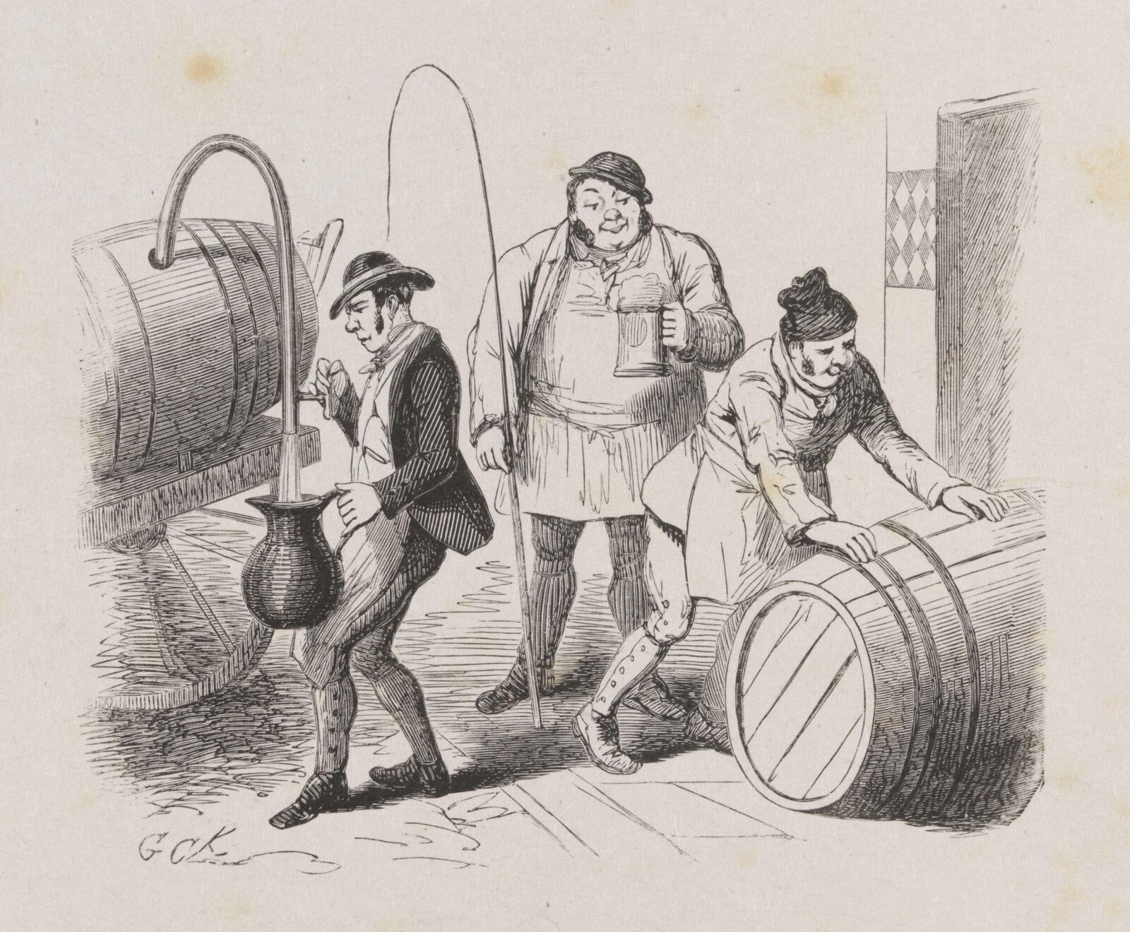 Drawing, George Cruikshank