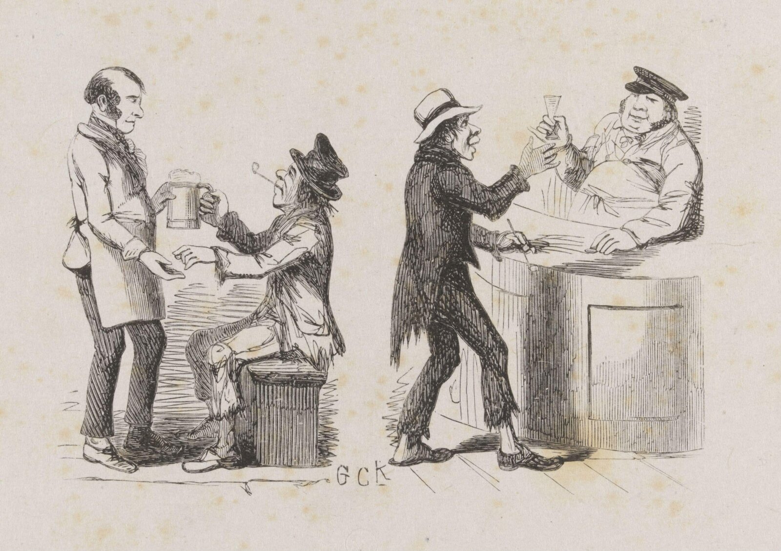 Drawing, George Cruikshank