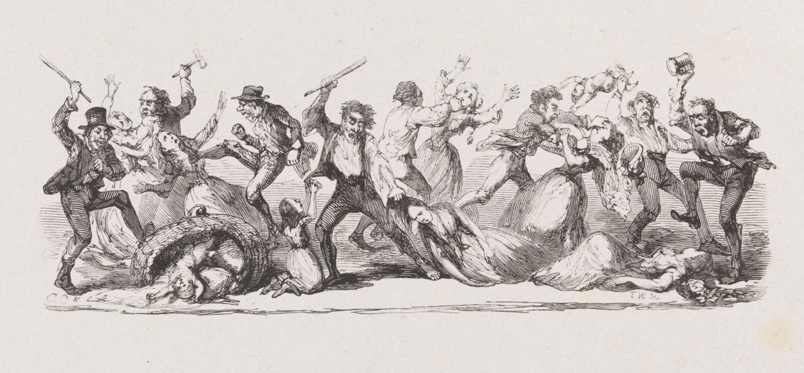 Drawing, George Cruikshank
