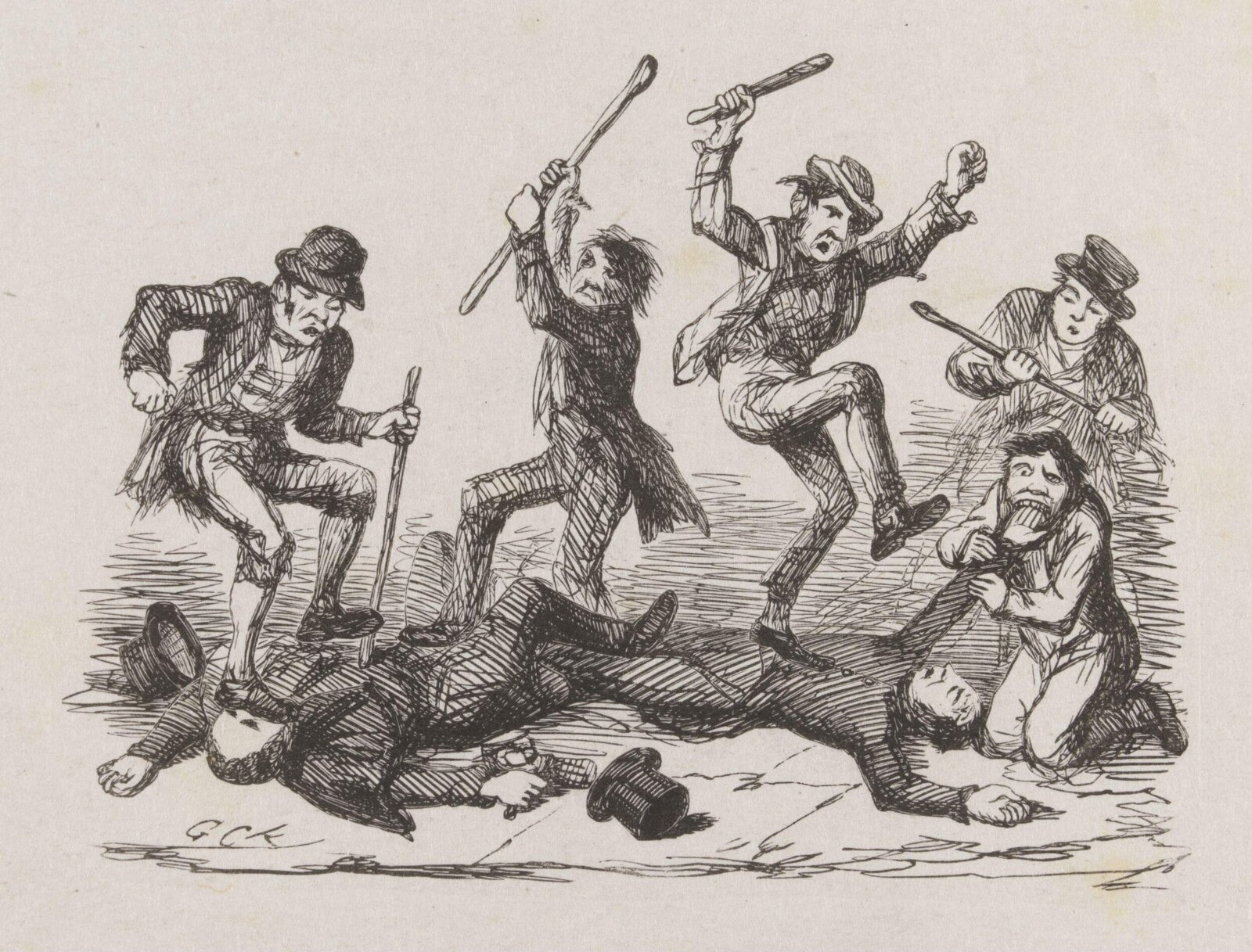 Drawing, George Cruikshank