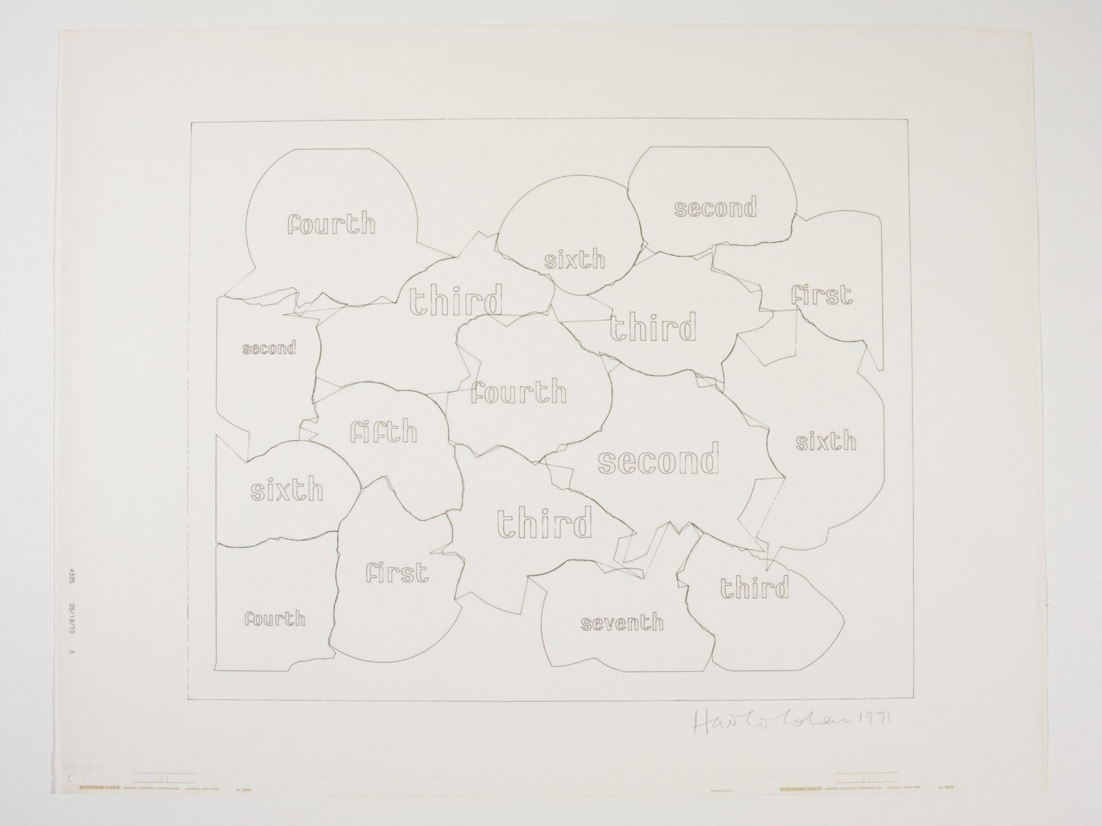 Drawing, Harold Cohen, 1971
