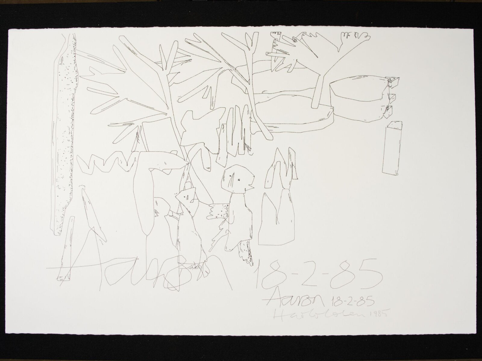 Drawing, Harold Cohen, 1985