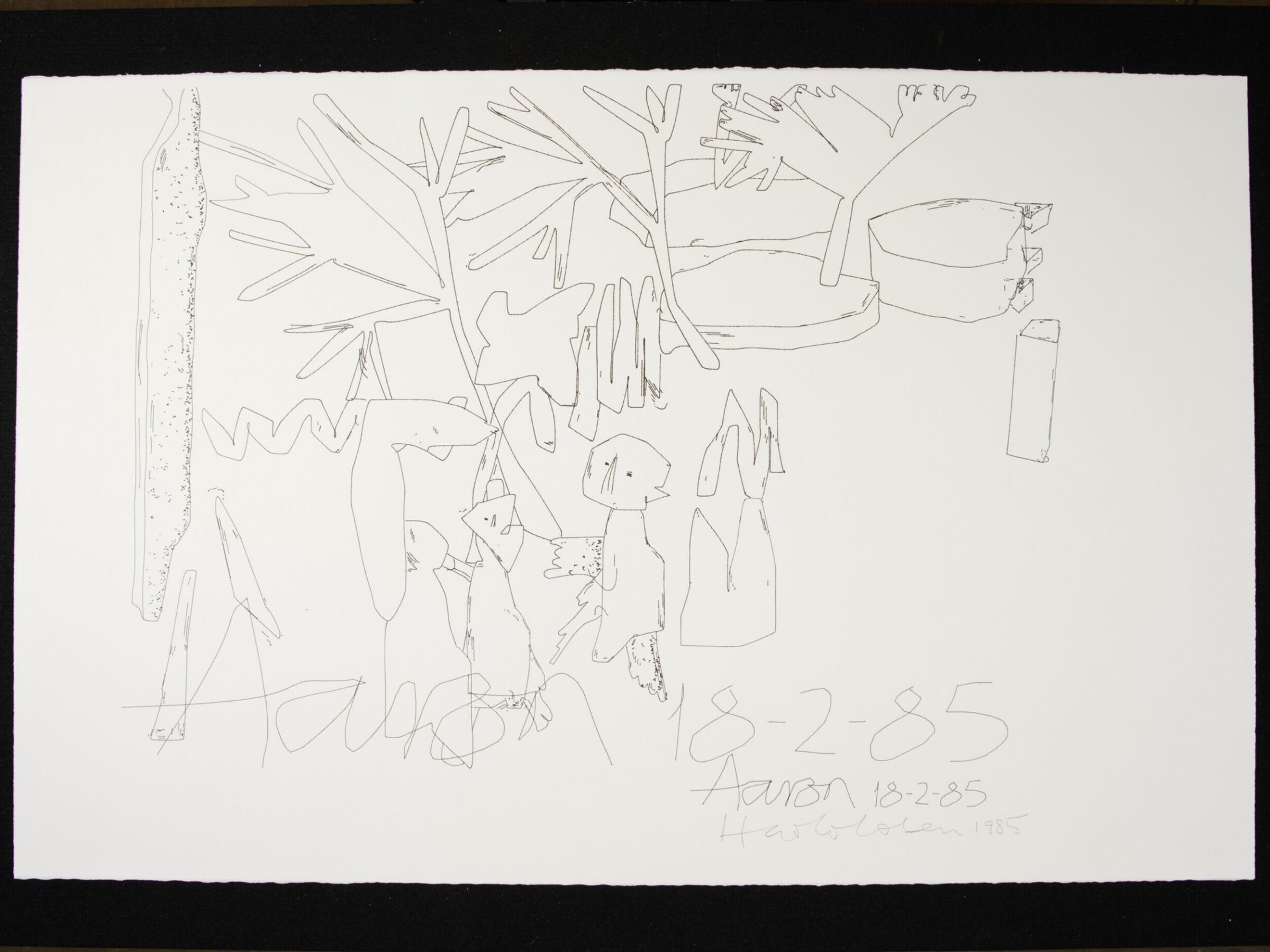 Drawing, Harold Cohen, 1985