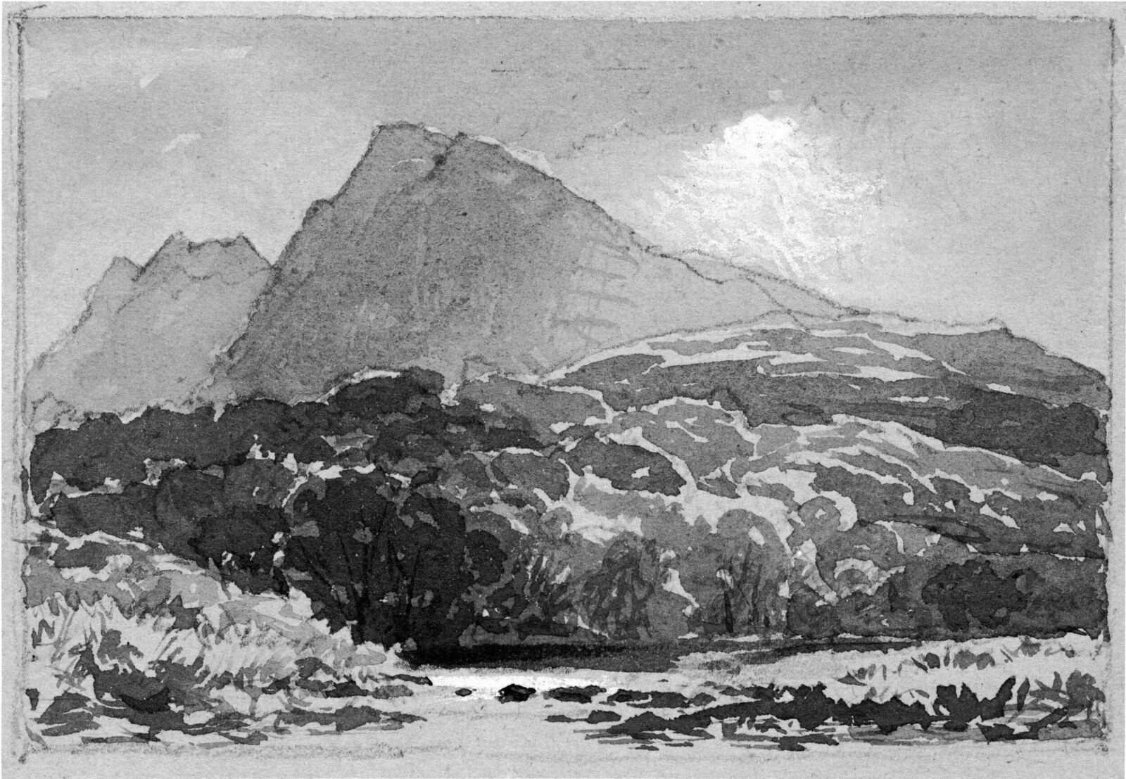 Drawing, Benjamin Williams Leader, circa 1870-1915