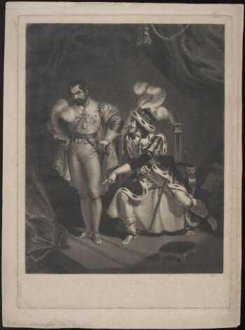 Richard III endeavouring to persuade the Duke of Buckingham / to consent to the Murder of the Young Princes