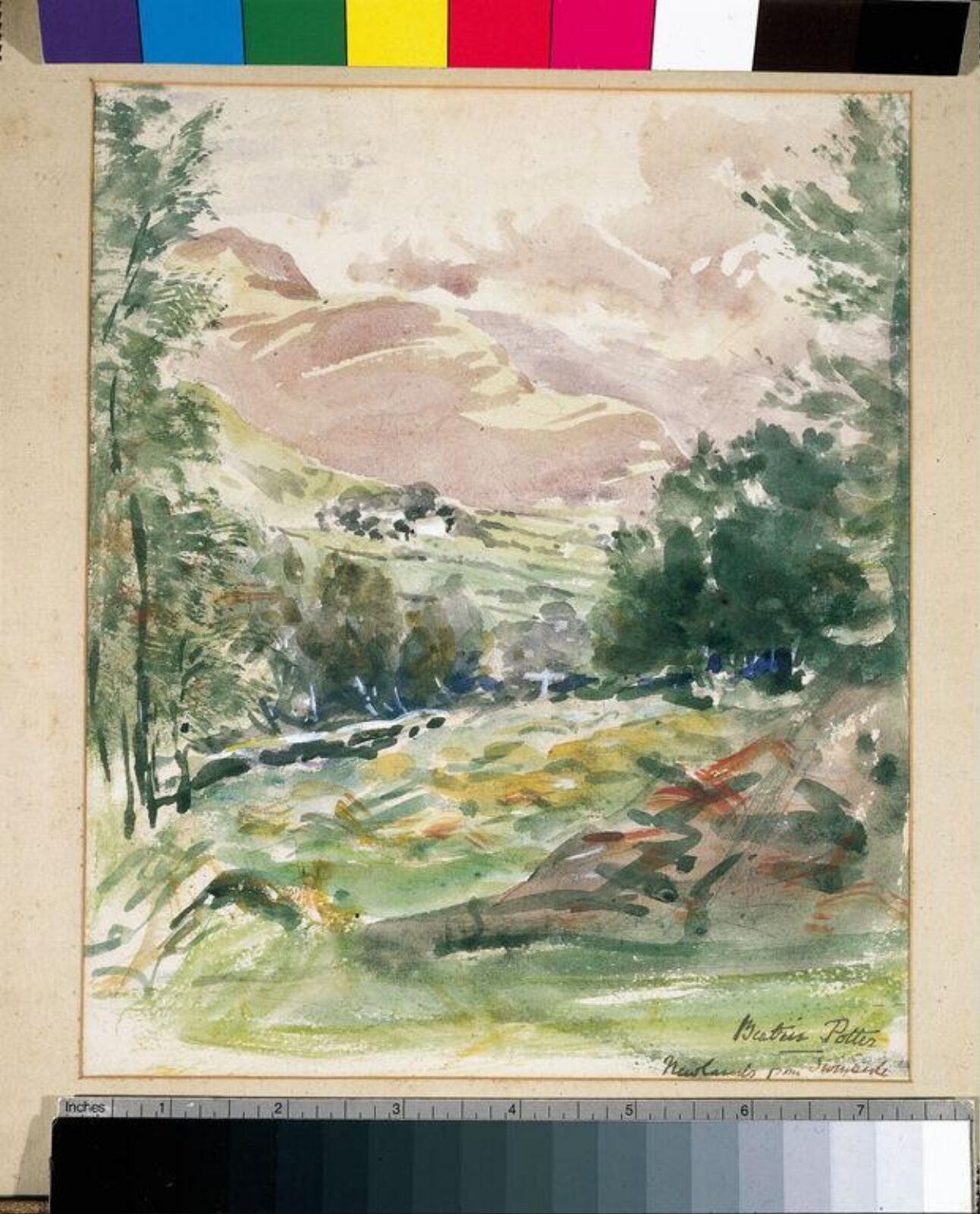 Newlands from Swindale, Beatrix Potter, ca.1903