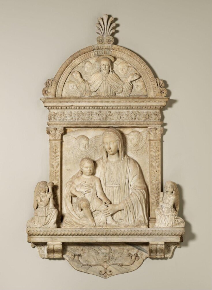 Virgin and Child, God the Father and angels top image
