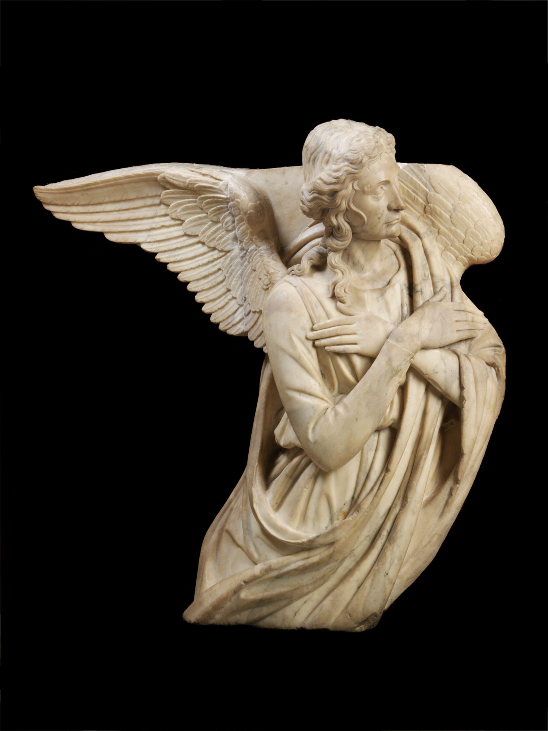 Adoring Angel from the funerary monument of Bartolomeo Aragazzi, Michelozzo di Bartolomeo, 1427-1438