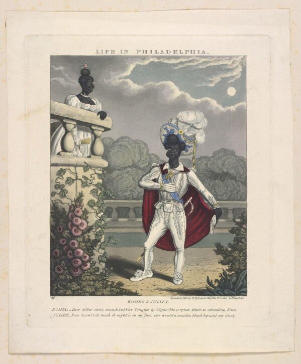 Life in Philadelphia. Romeo and Juliet Isaacs, W.H. Hunt, C. V&A