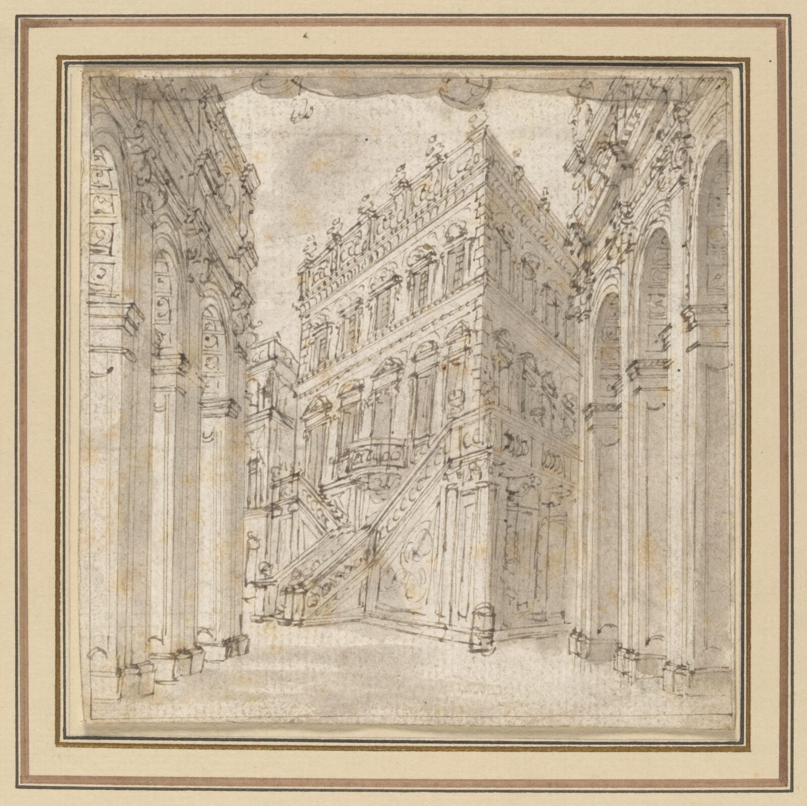 H Beard Print Collection, Giuseppe Galli Bibiena, early 18th century