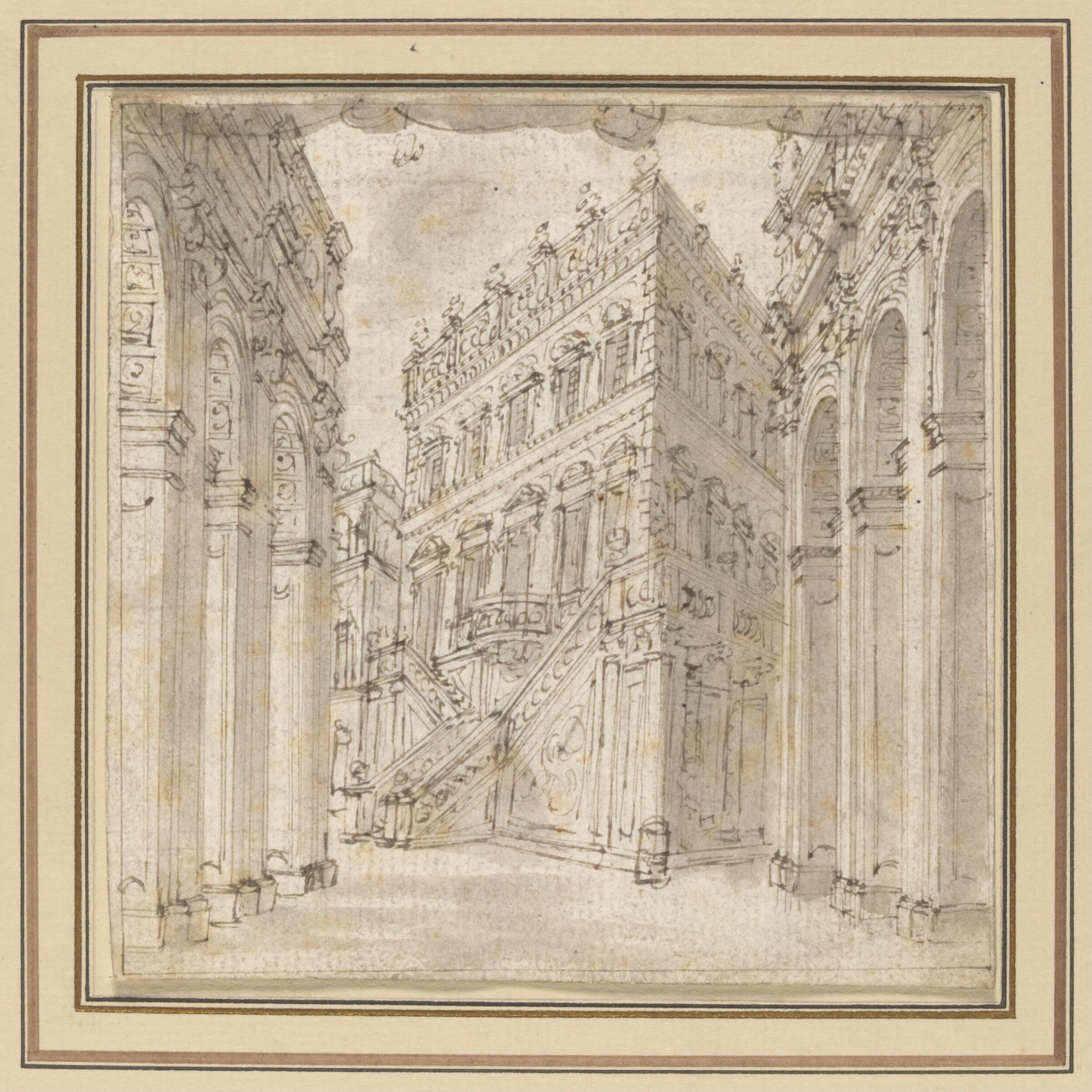 H Beard Print Collection, Giuseppe Galli Bibiena, early 18th century