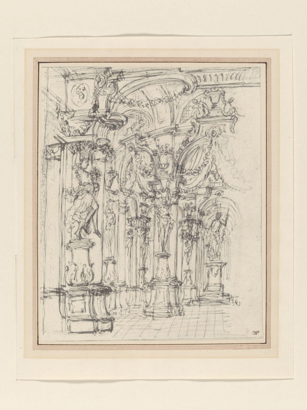 H Beard Print Collection, Giuseppe Galli Bibiena, early 18th century