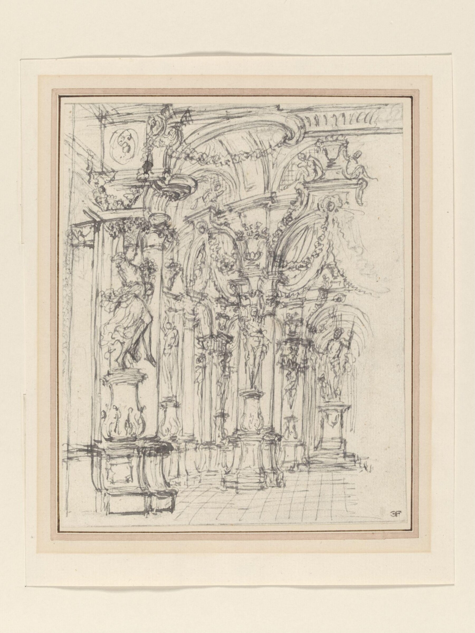 H Beard Print Collection, Giuseppe Galli Bibiena, early 18th century