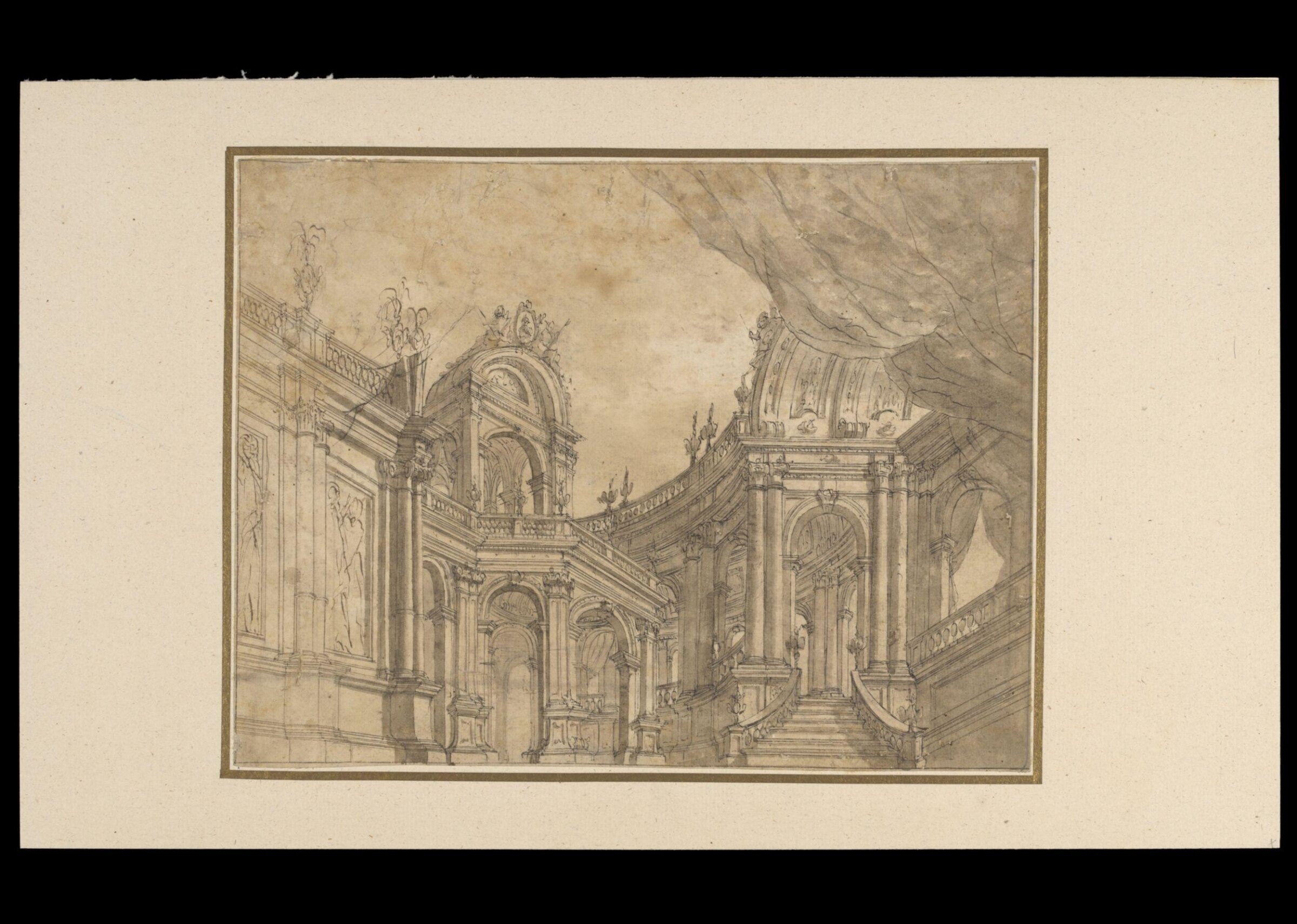 H Beard Print Collection, Giuseppe Galli Bibiena, early 18th century