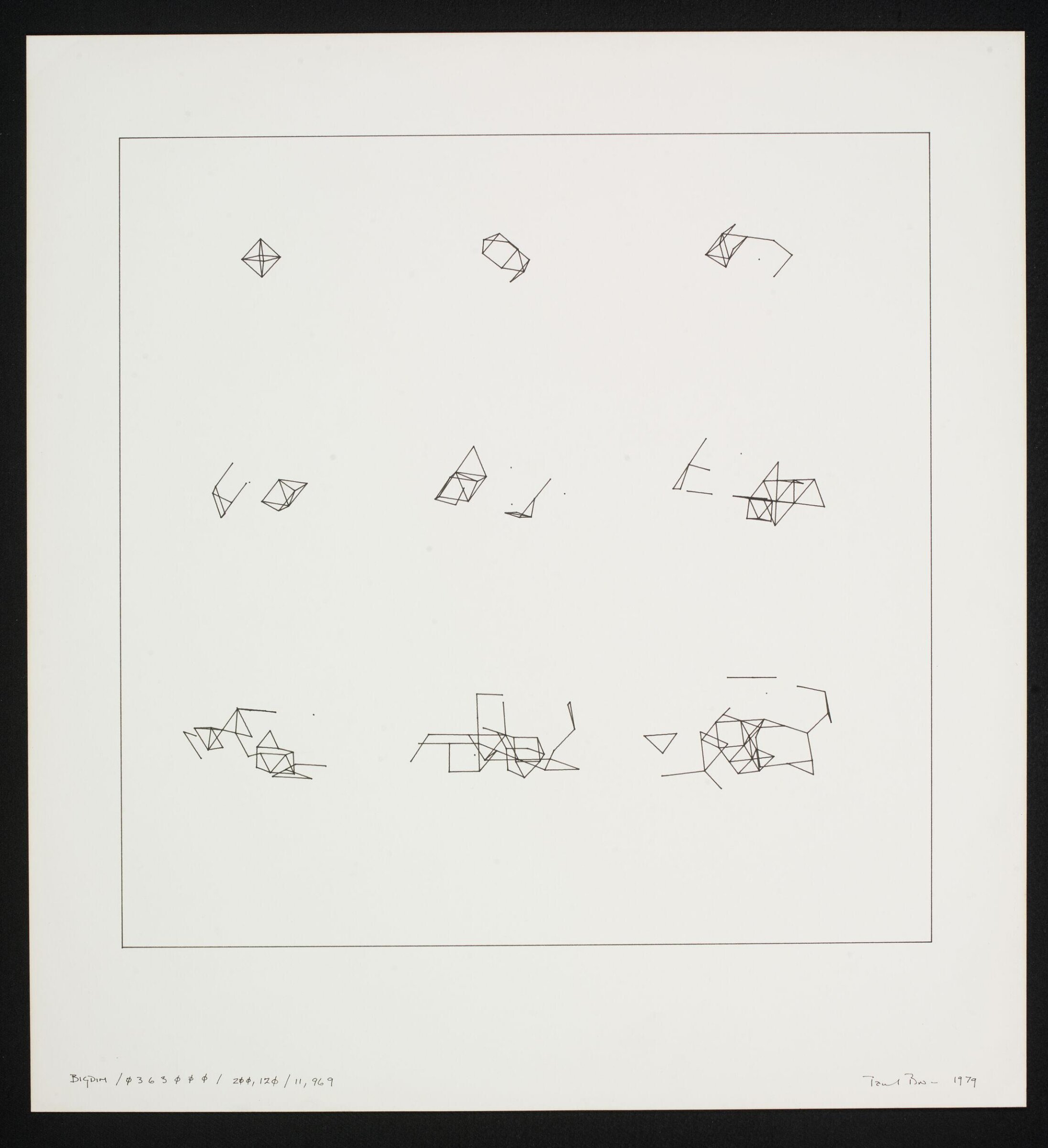 'BIGDIM / 0 3 6 3 0 0 0 / 200, 120 / 11,969', Paul Brown, 1979