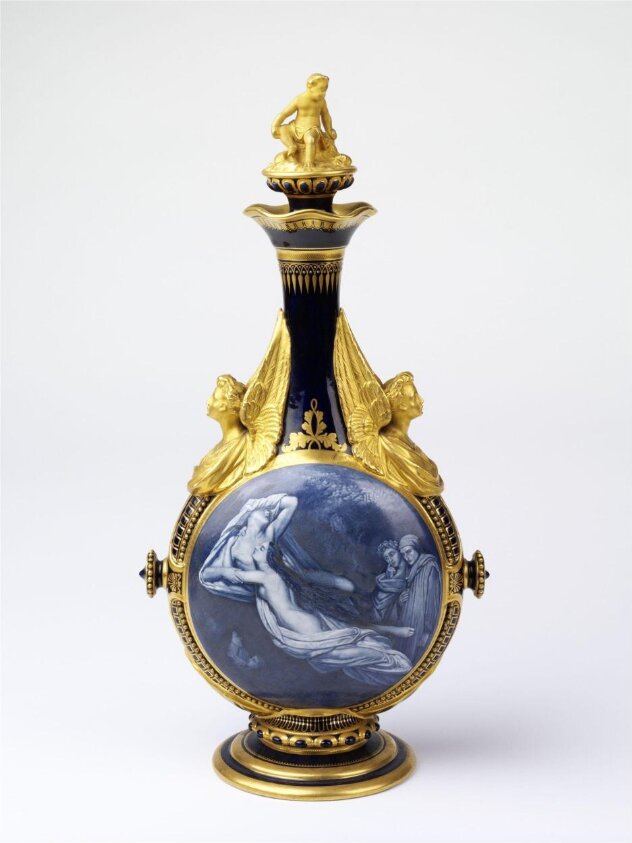 Bottle vase and cover (1866) di Francis Bott