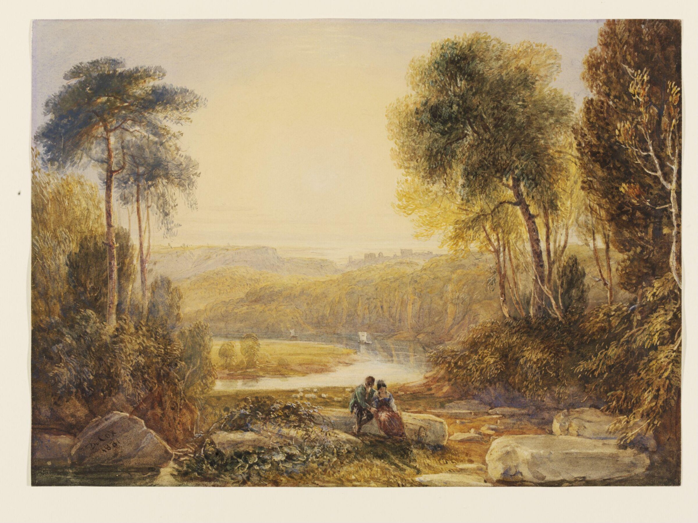 Wyndcliffe on the Wye, David Cox the elder, 1831