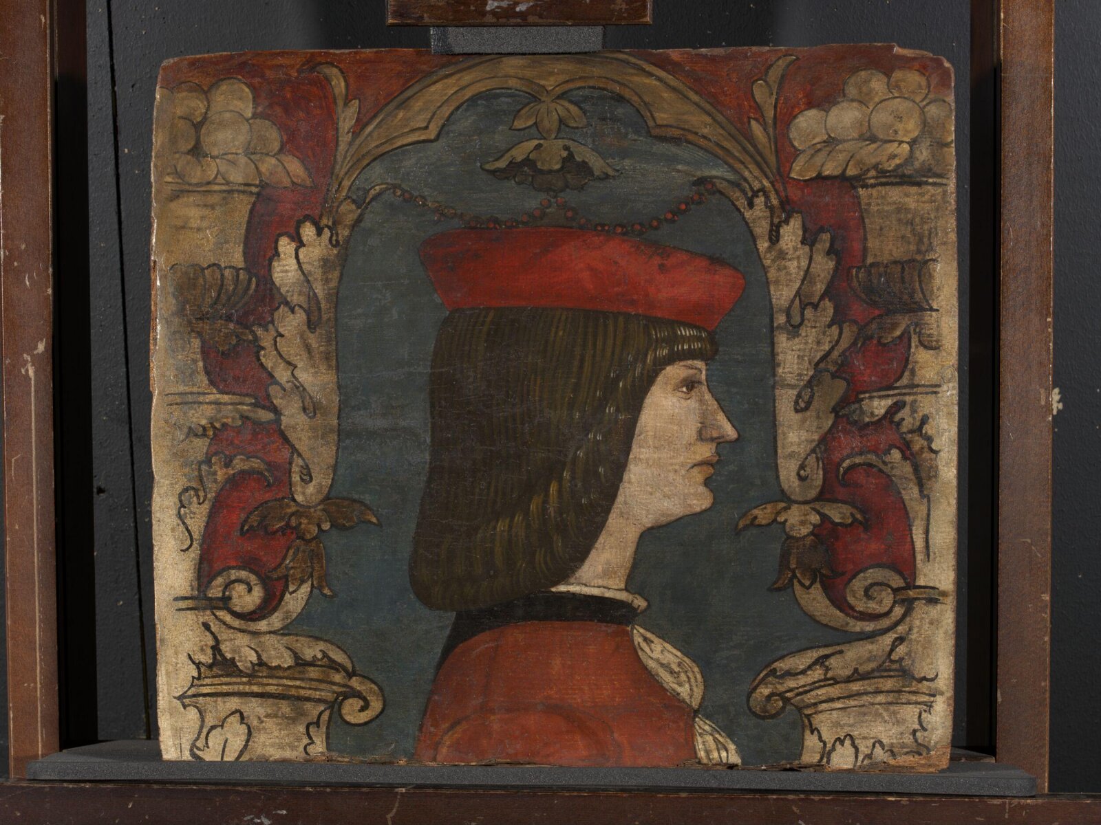Profile bust of a man facing right, ca. 1500