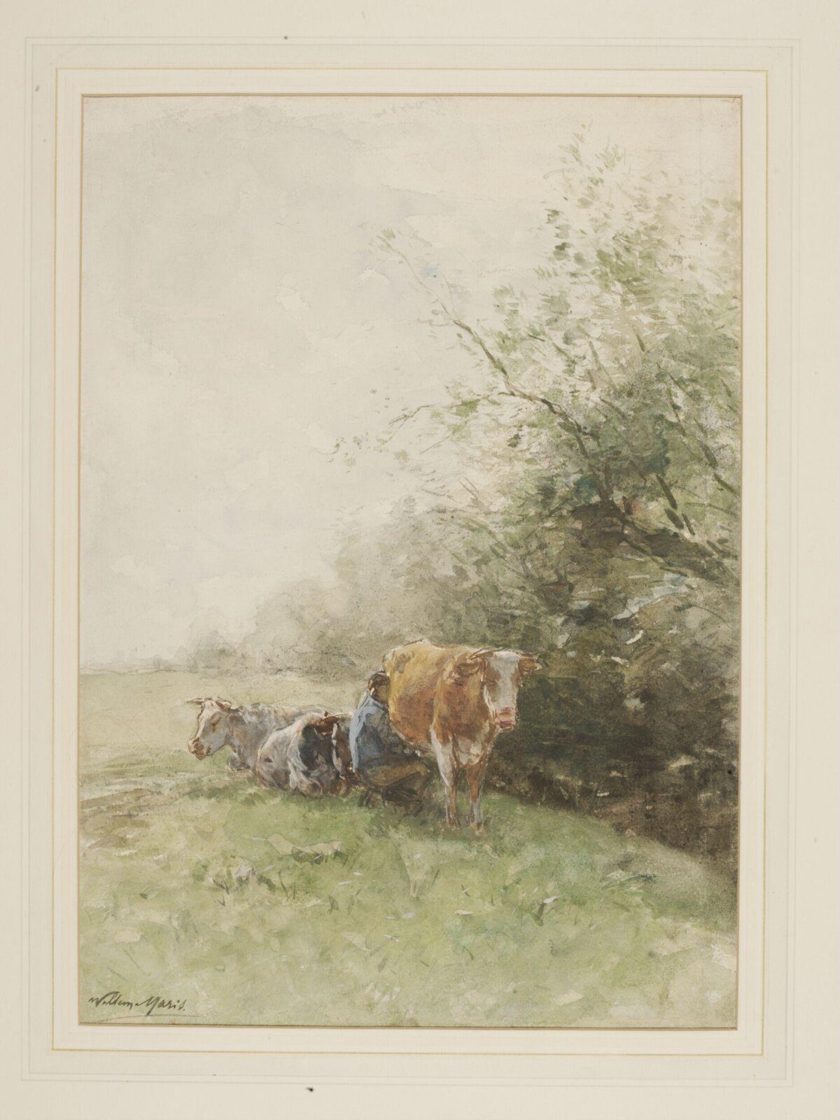 Milking Time, Willem Maris, late 19th century