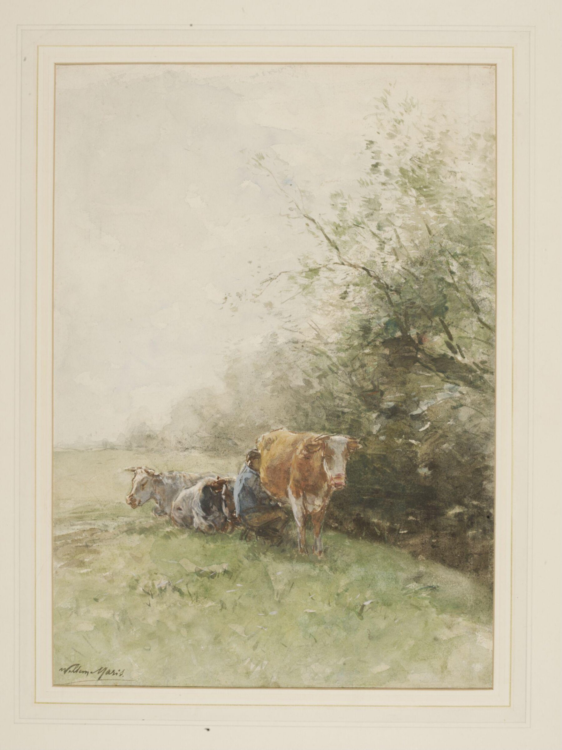 Milking Time, Willem Maris, late 19th century