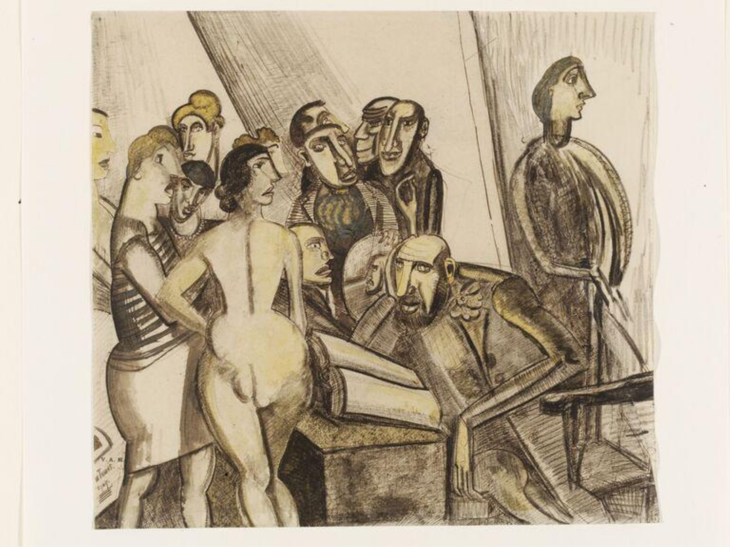 The Theatre Manager, Wyndham Lewis, 1909