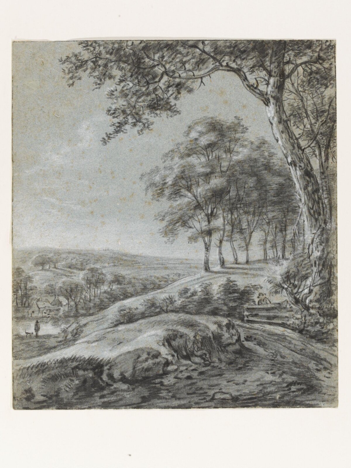 Wooded, hilly landscape, Simon de Vlieger, 17th century to early 18th century