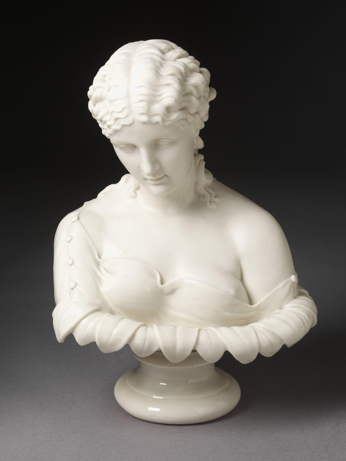 Clytie, Belleek pottery, ca. 1870