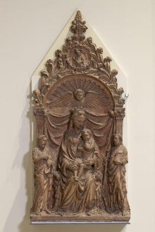 Virgin and Child enthroned with Saint John the Baptist and Saint James thumbnail 1
