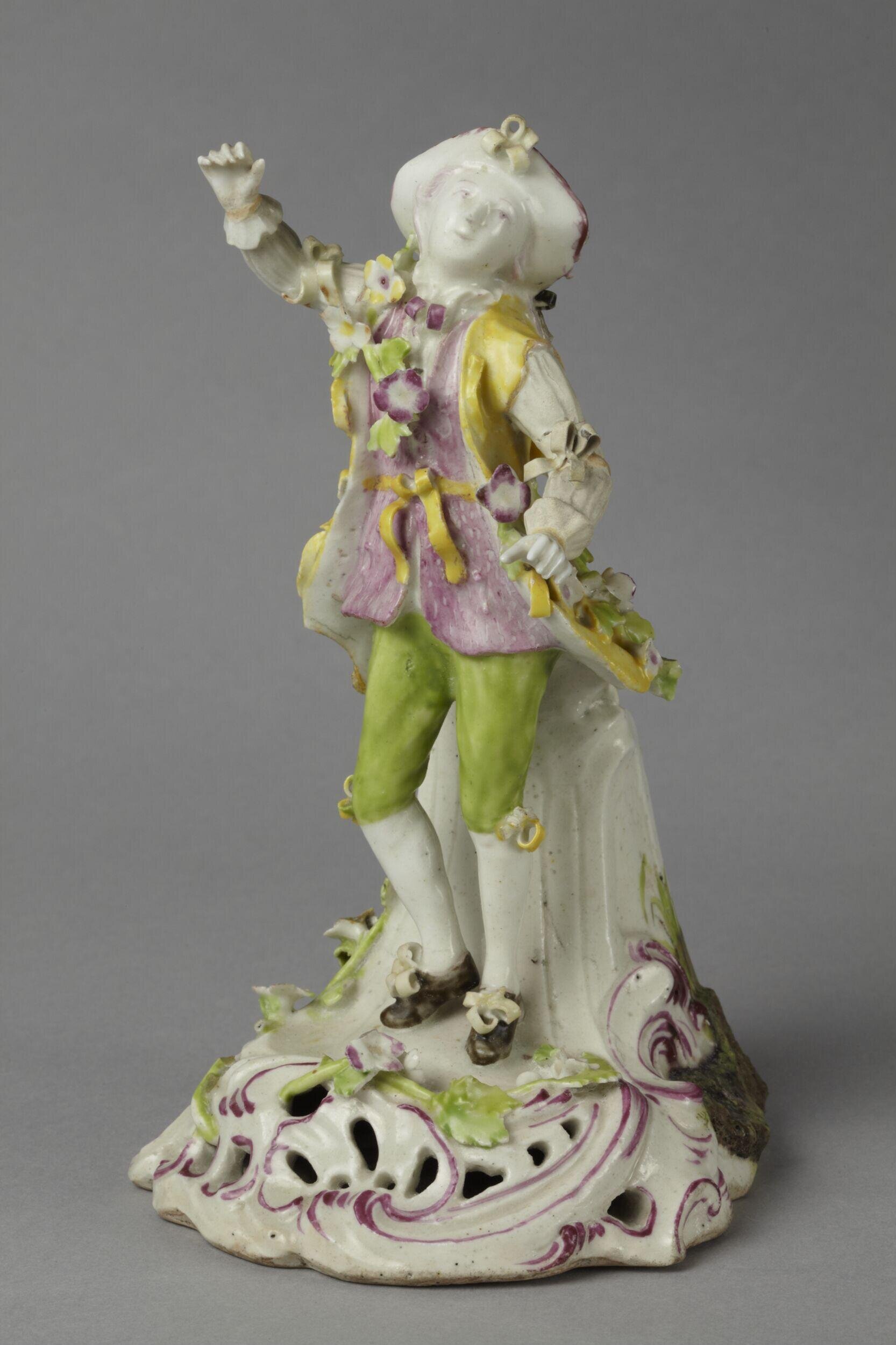 Dancing man by Derby porcelain factory