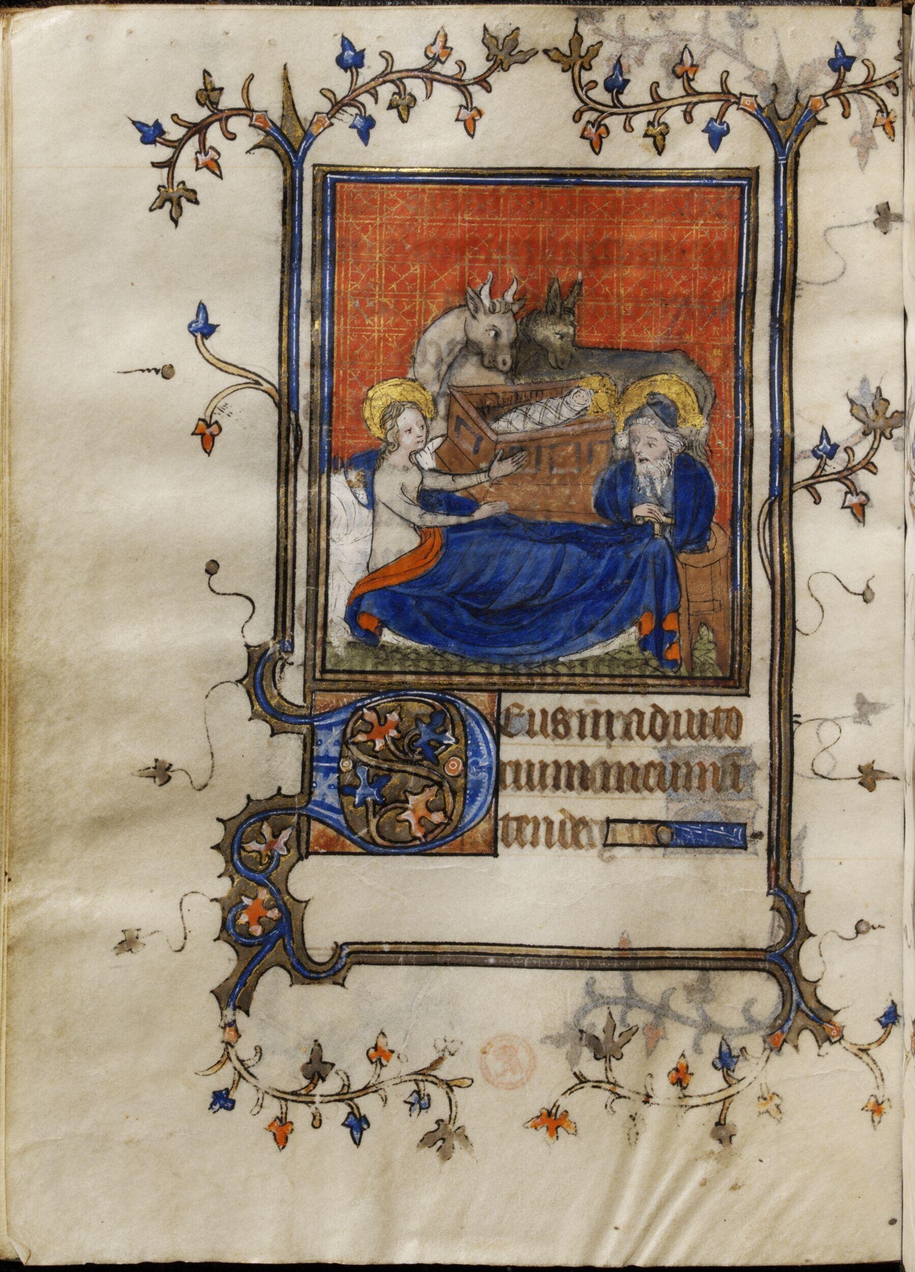 Book of Hours, Use of Bourges, in Latin with some additions in French