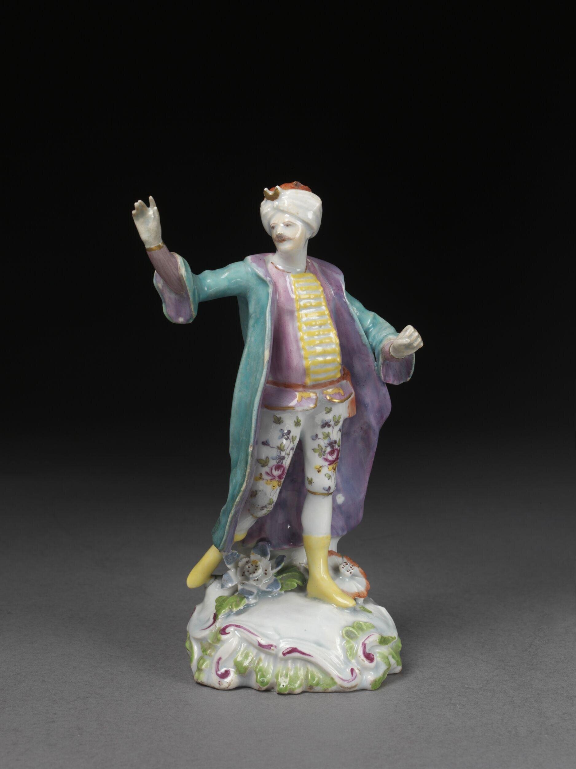 Male Turkish dancer by Derby Porcelain factory