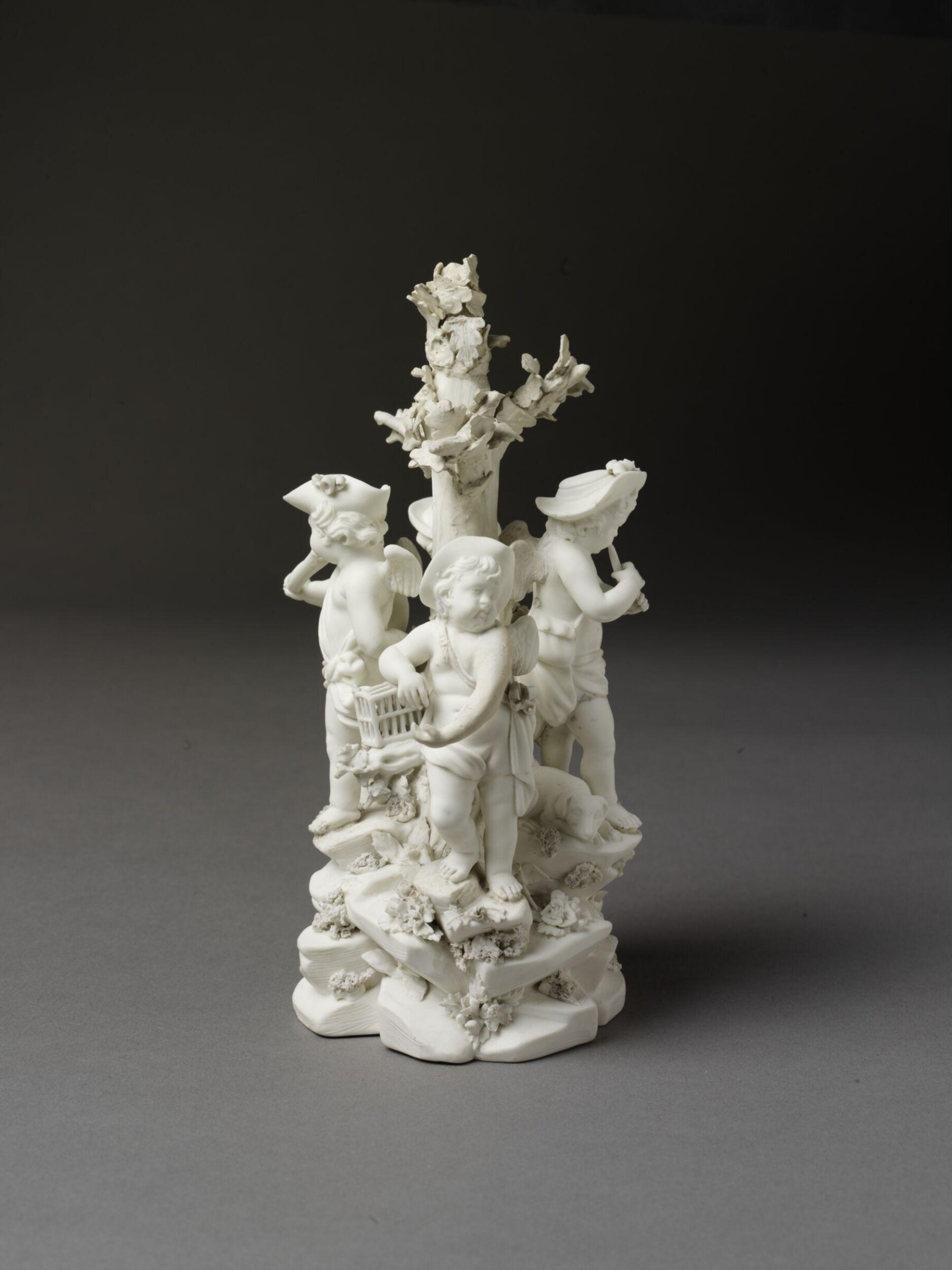 Four cupids hunting, Nicholas Gauron, ca. 1790