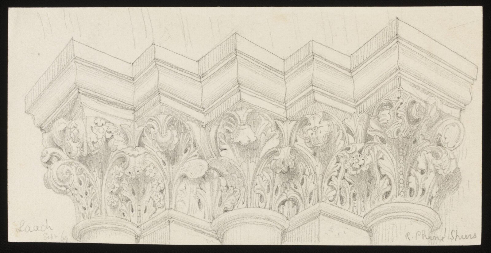 Drawing, Richard Phené Spiers, September 1869