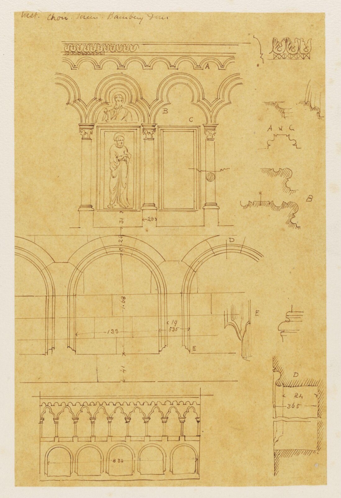 Drawing, Richard Phené Spiers, 19th century