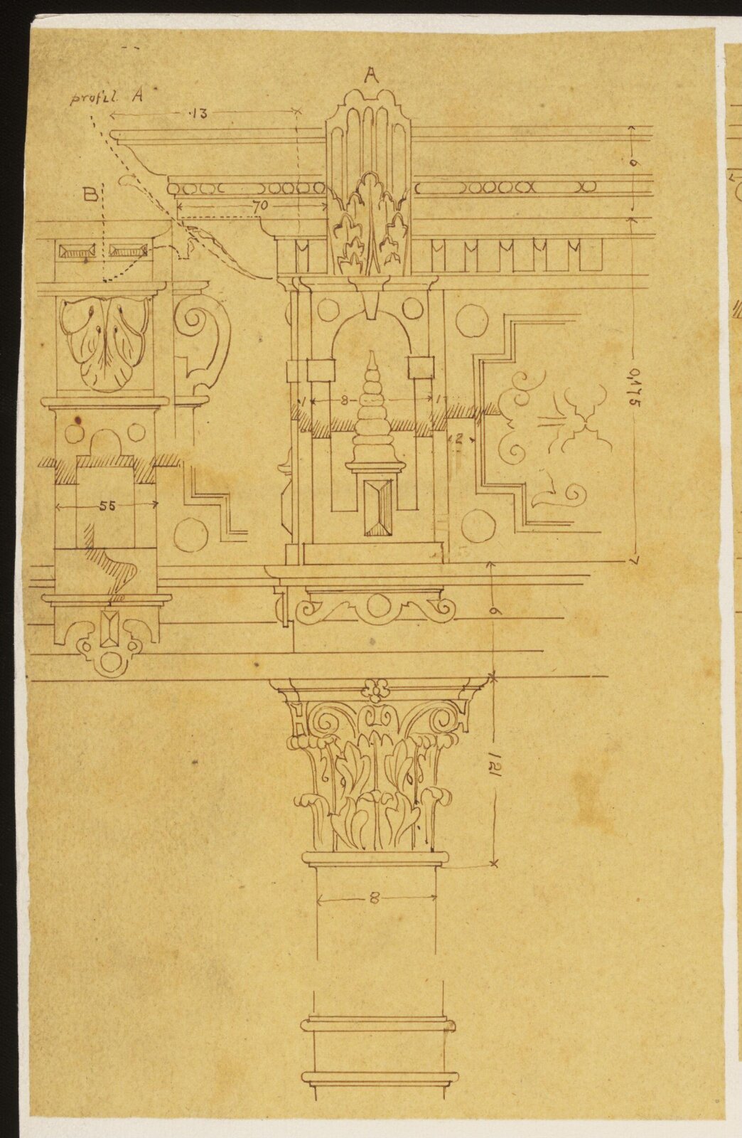 Drawing, Richard Phené Spiers, 19th century