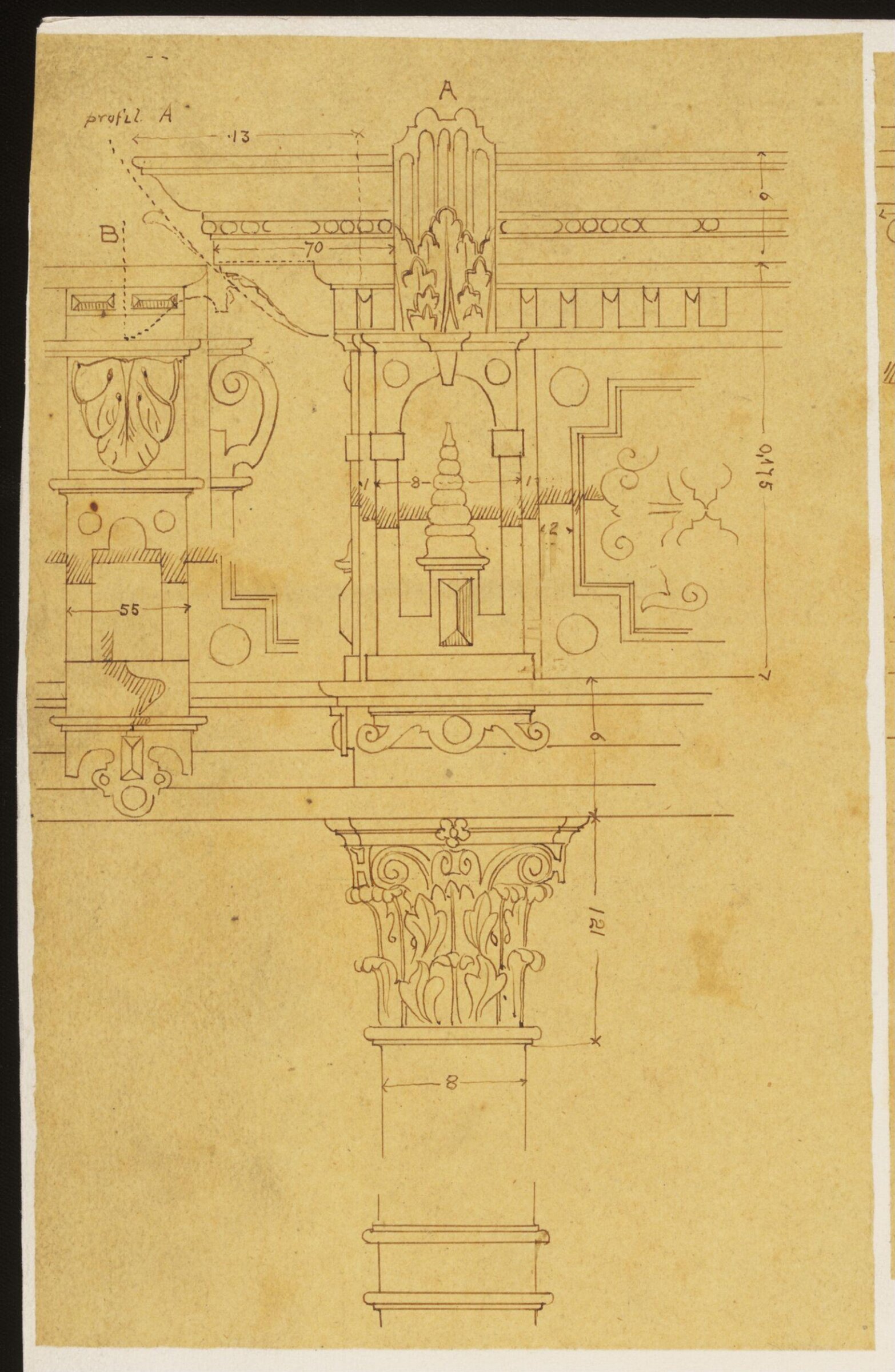 Drawing, Richard Phené Spiers, 19th century