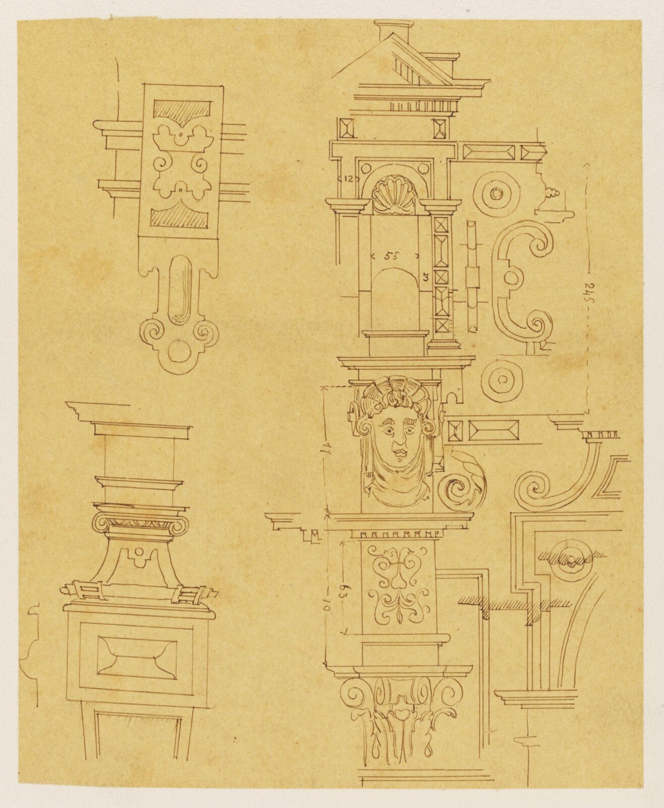 Drawing, Richard Phené Spiers, 19th century