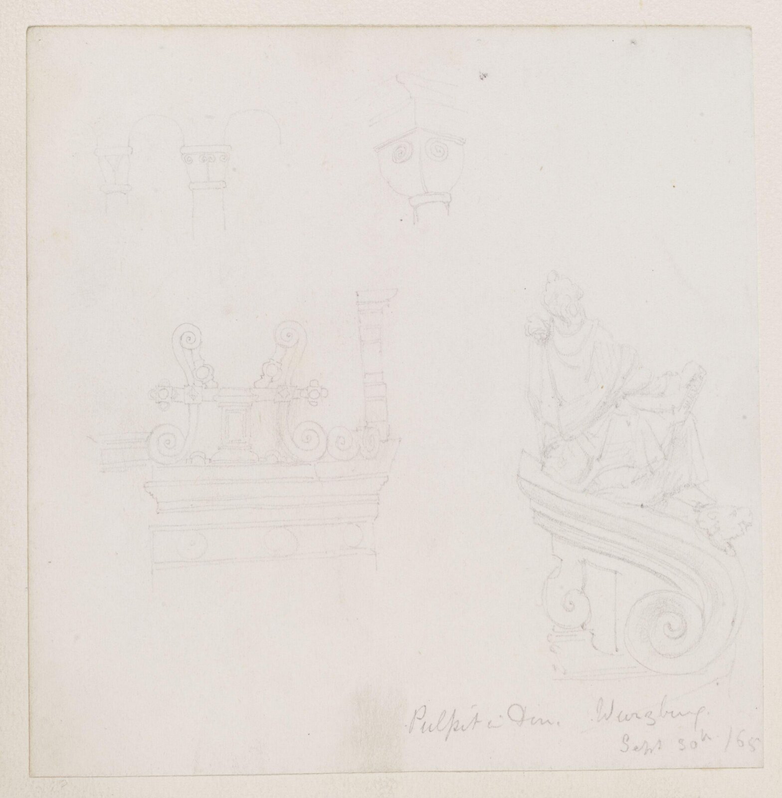 Drawing, Richard Phené Spiers, September 30th 1868