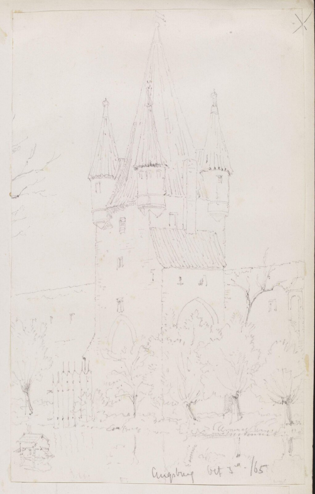 Drawing, Richard Phené Spiers, 3rd October 1865