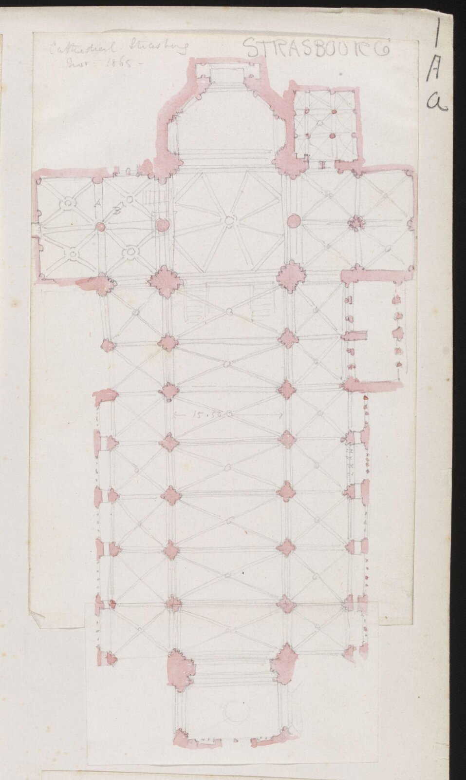 Drawing, Richard Phené Spiers, November 1865