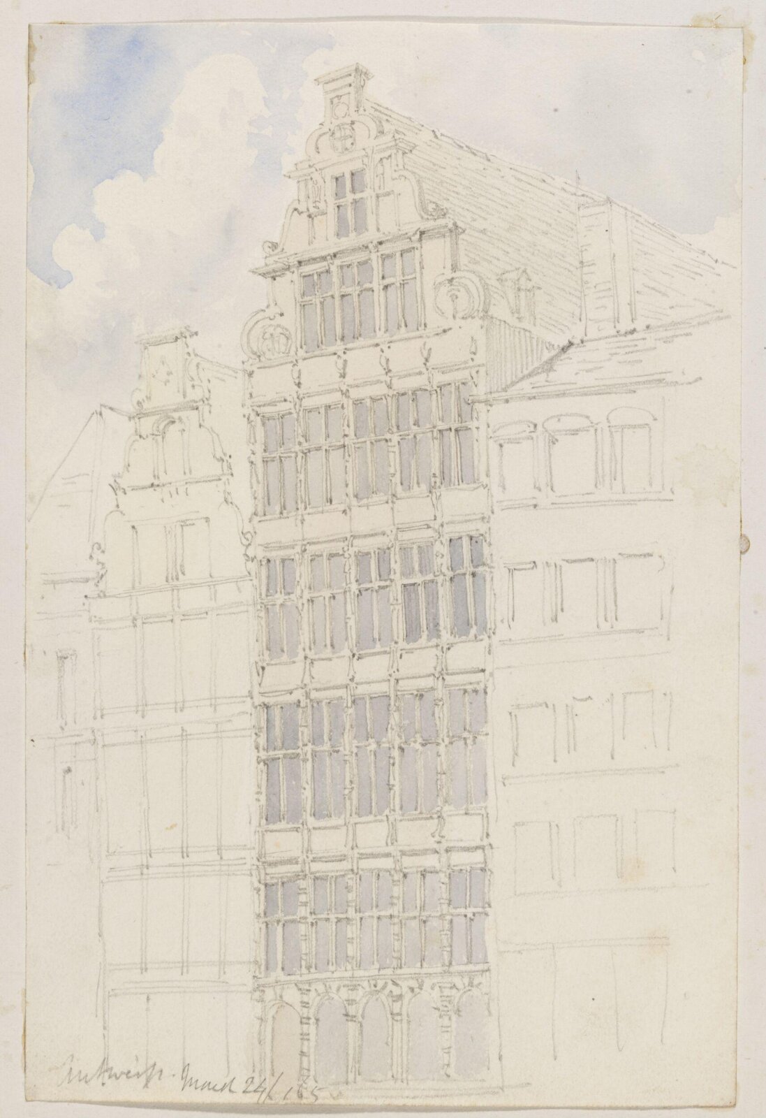 Drawing, Richard Phené Spiers, 24th March 1865