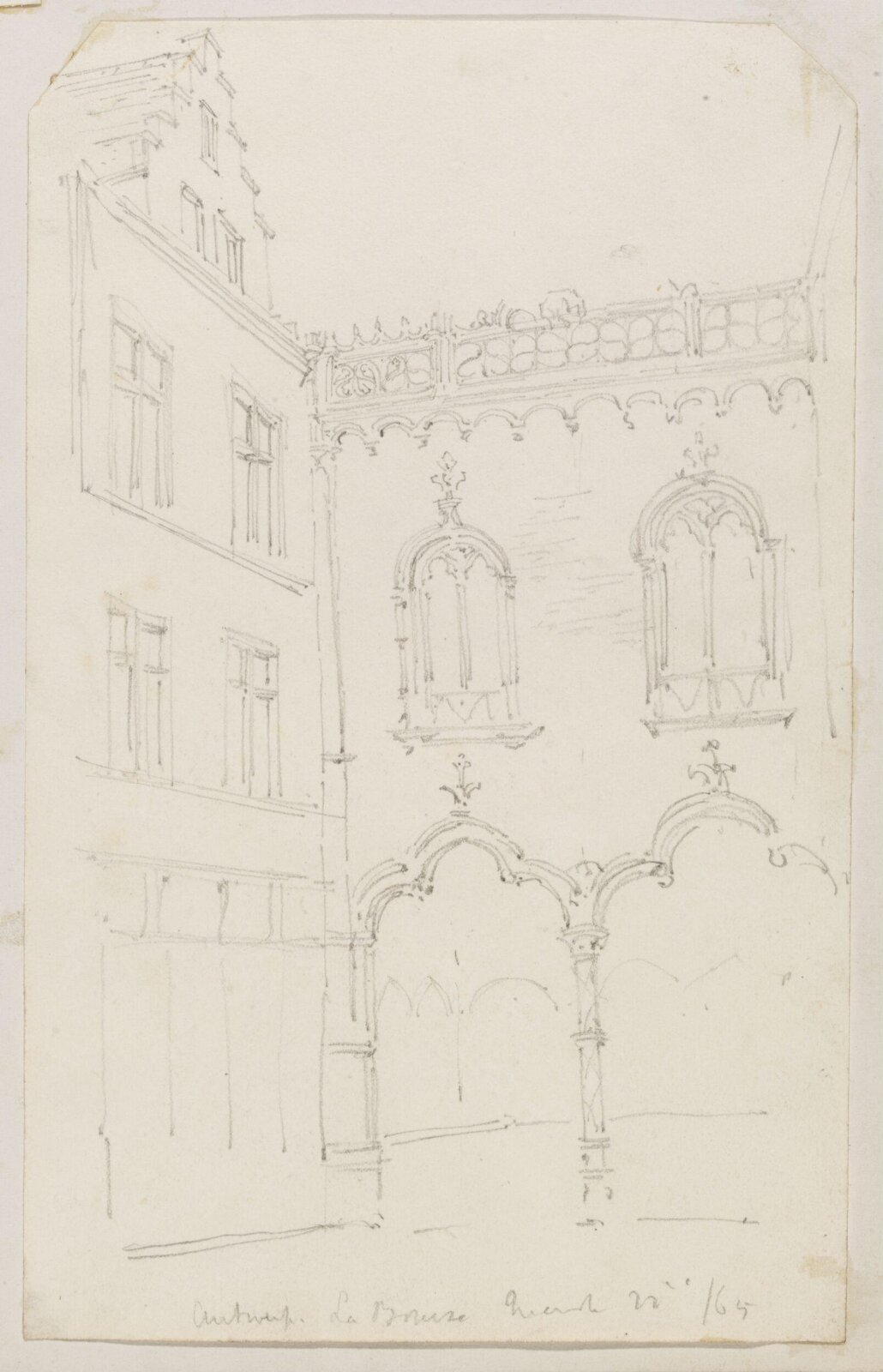 Drawing, Richard Phené Spiers, March 1865