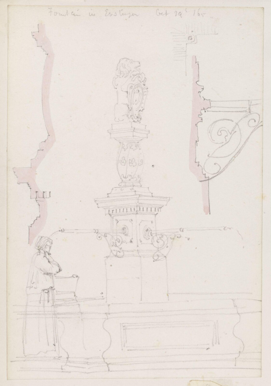 Drawing, Richard Phené Spiers, 29th October 1865