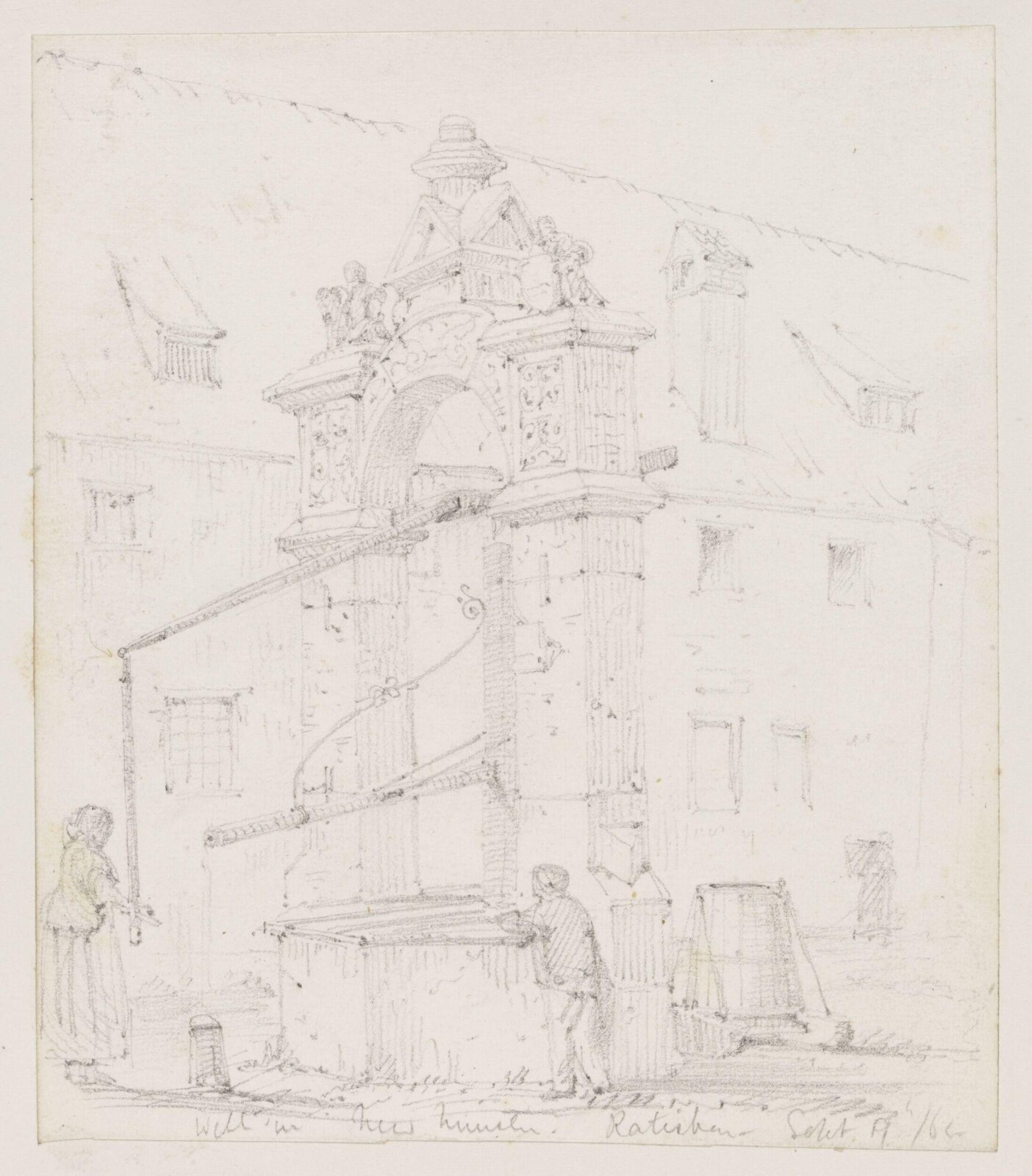 Drawing, Richard Phené Spiers, 19th September 1865