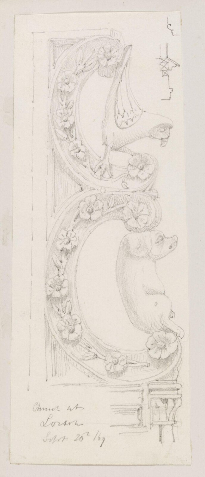 Drawing, Richard Phené Spiers, 20th Sep 1869