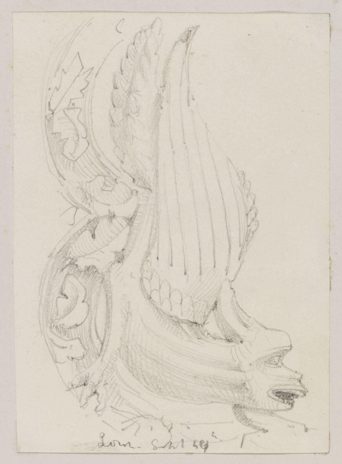 Drawing, Richard Phené Spiers, 1869
