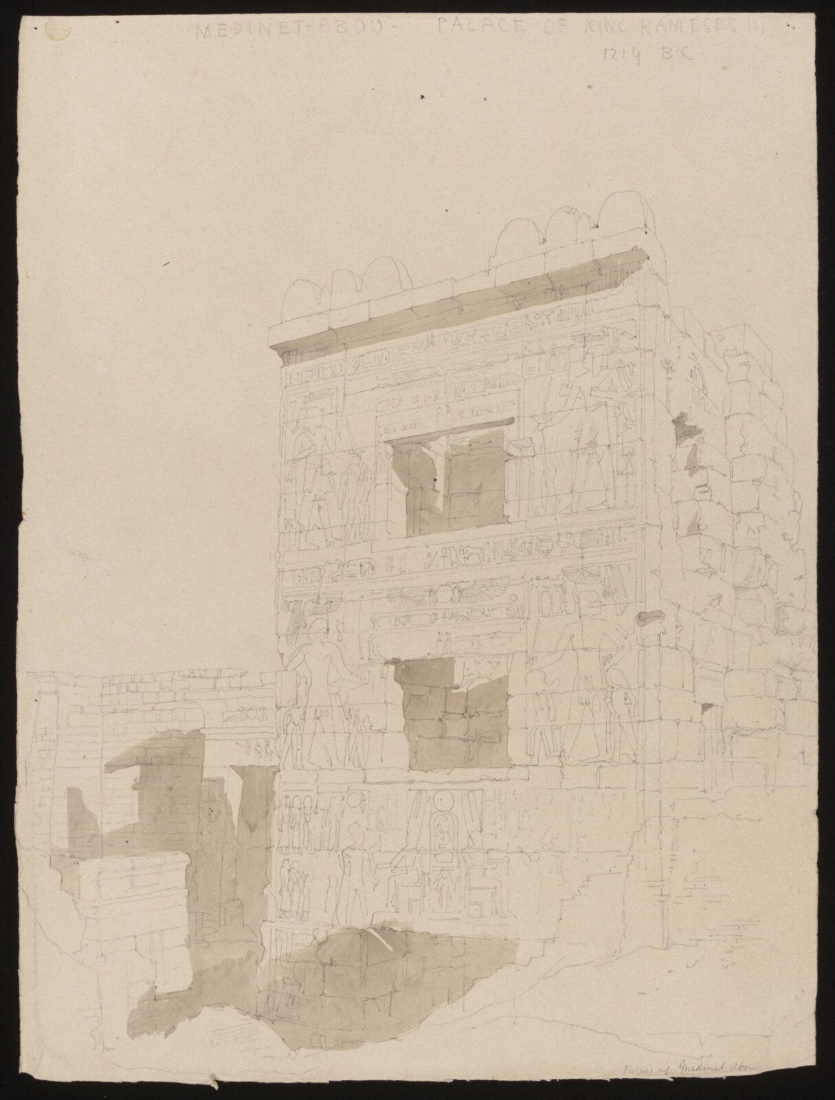 Drawing, Richard Phené Spiers, March 3rd 1866