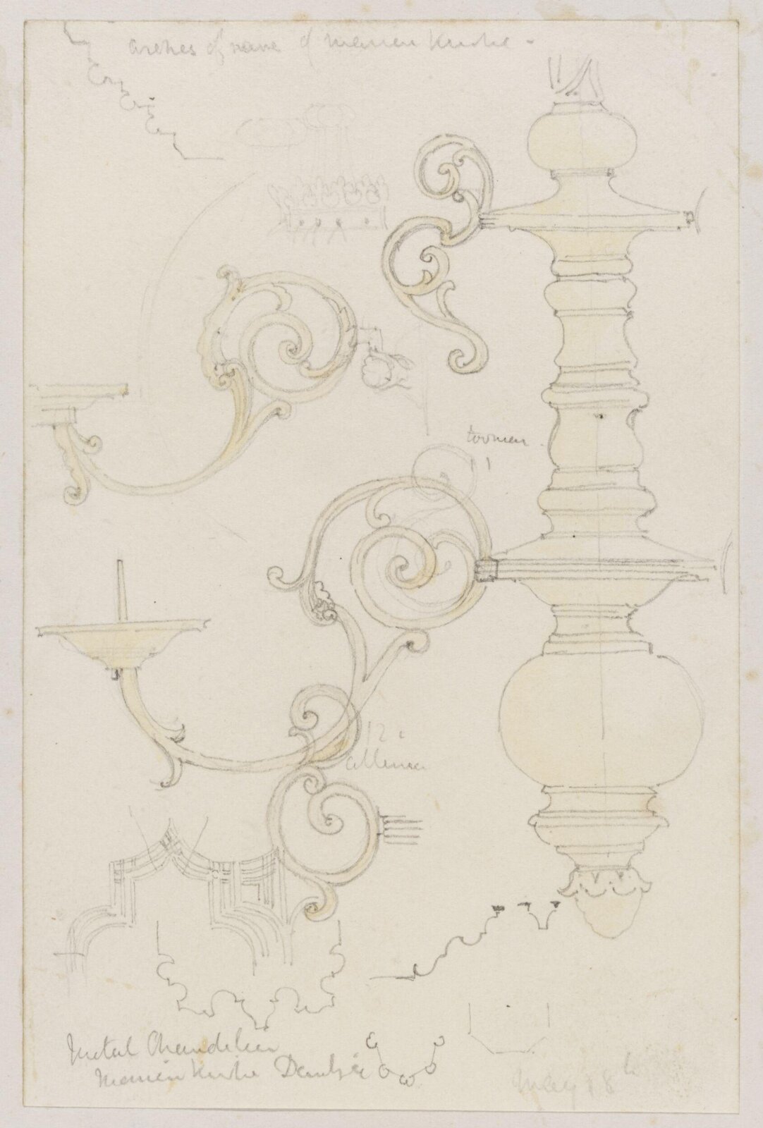 Drawing, Richard Phené Spiers, 19th century