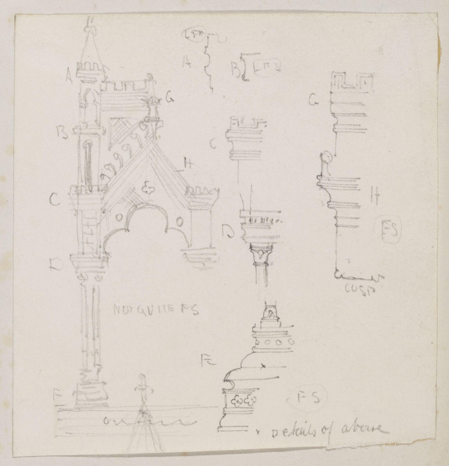 Drawing, Richard Phené Spiers, 19th century
