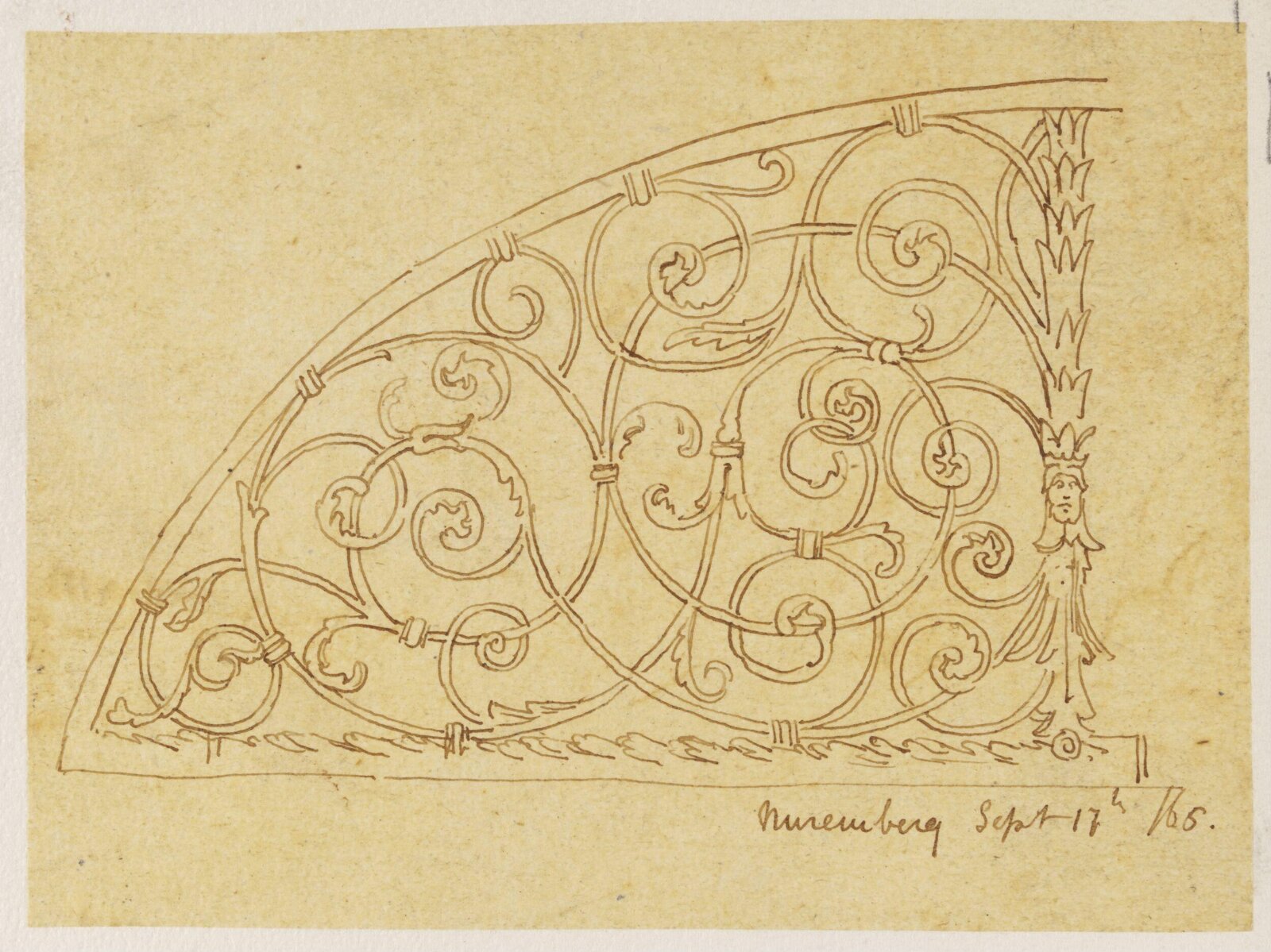 Drawing, Richard Phené Spiers, 17th Sept 1865